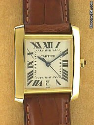 Cartier 's Hottest Watches Gent's 18K Yellow Gold Cartier Tank Francaise