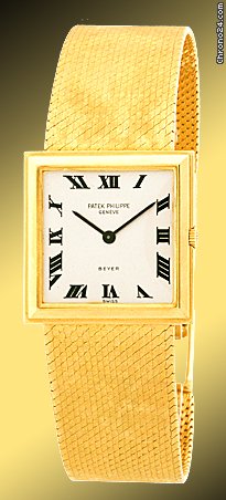 Patek Philippe Vintage Gent's 18K Yellow Gold  Square Case Dresswatch