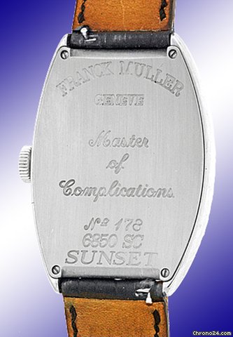 replica Franck Muller Gent's 18K White Gold  Cintree Curvex Sunset Strapwatch [On Hold] WATCHES 1 