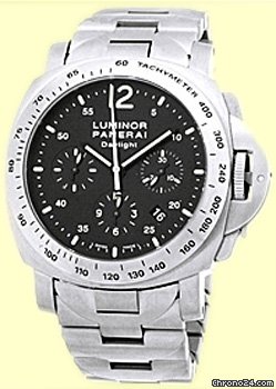 replica Panerai Gent's Stainless Steel 44mm  Luminor Daylight Chronograph PAM236 WATCHES 1 