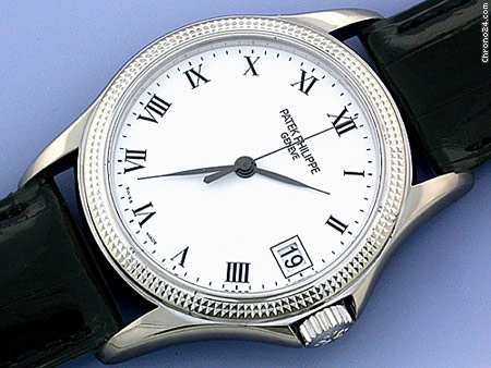 replica Patek Philippe Gent's 18K White Gold  Calatrava Ref # 5117 WATCHES 1 