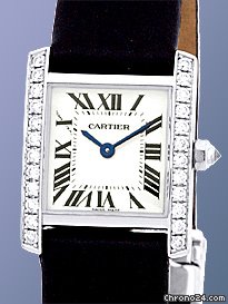 Cartier Diamond Tank Francaise Strapwatch