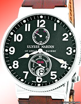 Ulysse Nardin Gent's Stainless Steel Maxi Marine Chronometer WATCHES 2