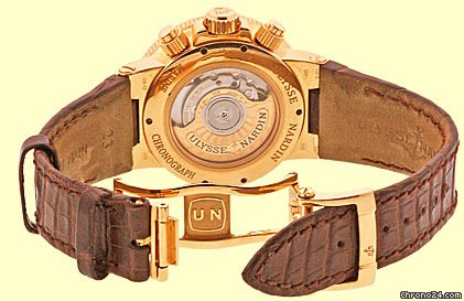 replica Ulysse Nardin Gent's 18K Rose Gold  Maxi Marine Chronograph Strapwatch WATCHES 1 