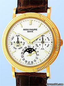 Patek Philippe Rare and Collectible Gent's 18K Rose Gold  5039 Perpetual Calendar Strapwatch