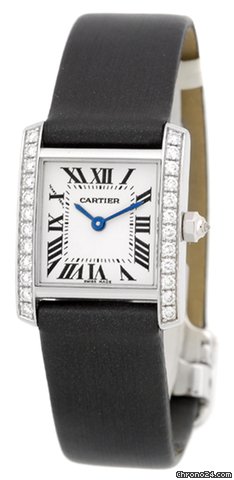 Cartier Diamond Tank Francaise Strapwatch