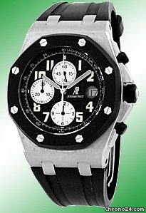 Audemars Piguet Gent's Stainless Steel  Royal Oak Offshore Rubberclad Chronograph Strapwatch