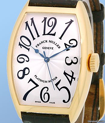 replica Franck Muller Gent's 18K Yellow Gold  Cintree Curvex WATCHES 1 
