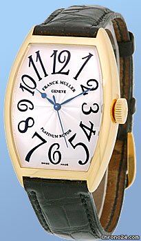 Franck Muller Gent's 18K Yellow Gold  Cintree Curvex