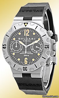 Bulgari Gent's Stainless Steel  Scuba Chronograph