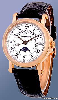 Patek Philippe Gent's 18K Rose Gold  # 5059 Perpetual Calendar Retrograde Strapwatch