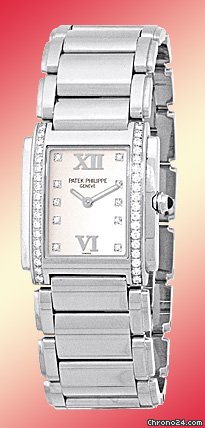 Patek Philippe Lady's Stainless Steel  Diamond Twenty-4