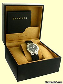 replica Bulgari Gent's Stainless Steel  Diagono Professional SCUBA Strapwatch WATCHES 1 