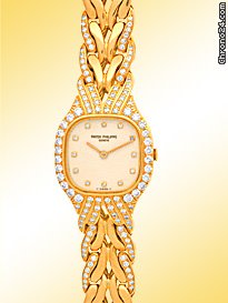 Patek Philippe Lady's 18K Yellow Gold  Diamond La Flame