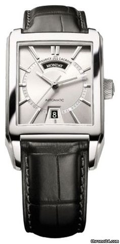 Maurice Lacroix Pontos Rectangulaire Day/Date  Neu Box&Papiere ink MwSt