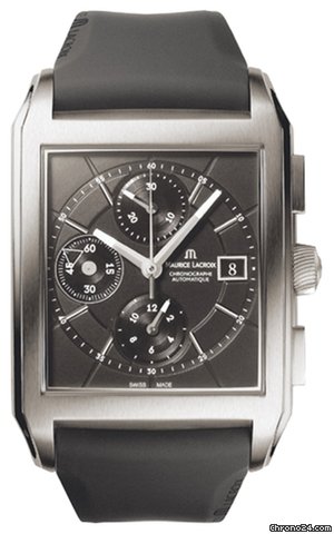Maurice Lacroix Pontos Rectangulaire Chronograph Neu Box & Papiere ink MwSt