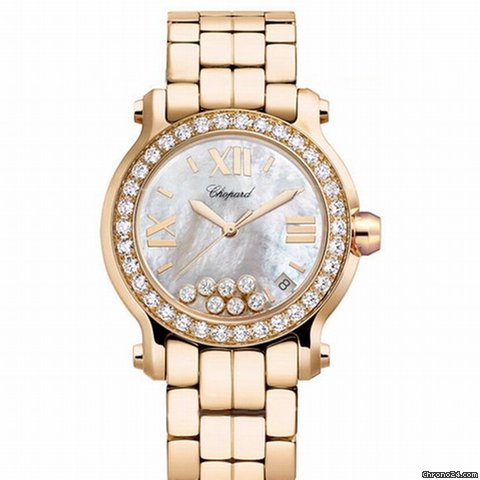 Chopard Happy Sport 18kt Rose Gold Ladies Watch 277481-5002