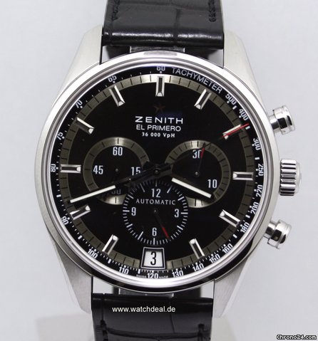 Zenith El Primero 36.000 VpH NEU incl MWST mit Box + Papieren