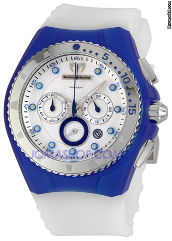 Technomarine Cruise Beach Chrono Blue And White Watch 109013