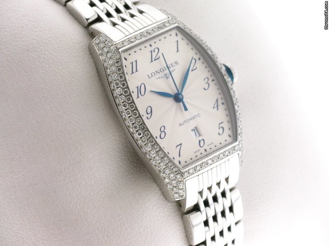 replica Longines EVIDENZA DONNA PAVE' BRILL WATCHES 1