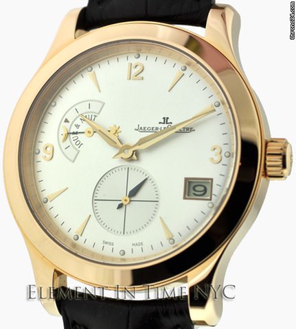 Jaeger-LeCoultre Master Hometime 18k Rose Gold 162.24.20 NIB