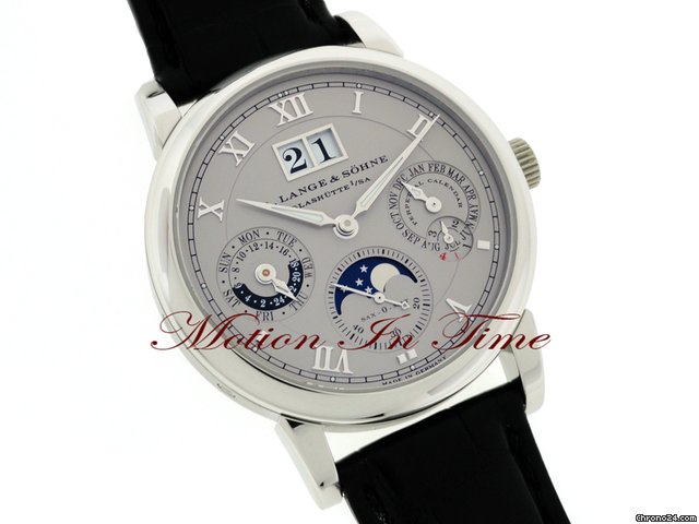 A. Lange & Sohne LANGEMATIK PERPETUAL AUTOMATIC PLATINUM NEW RARE