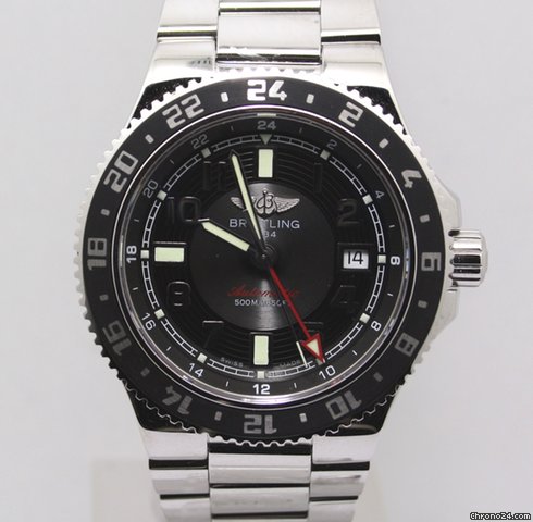 Breitling Superocean GMT NEU incl MWST mit Box+Papieren
