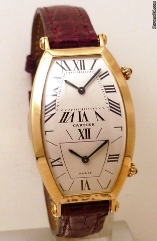 Cartier TONNEAU DOPPIO FUSO ORARIO