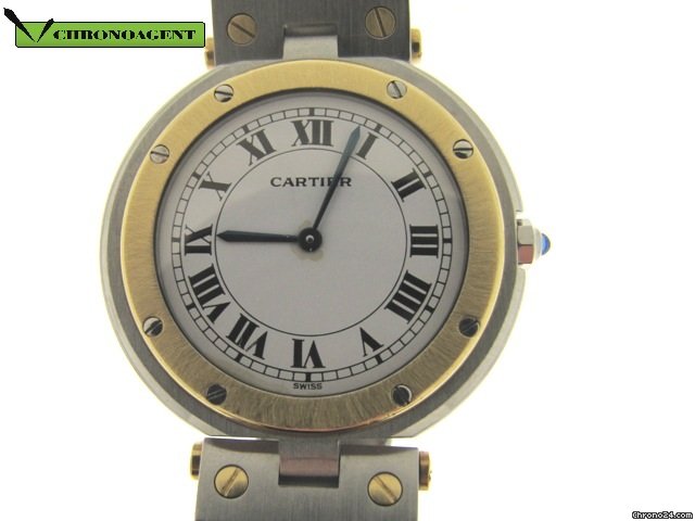 Cartier tank acciaio oro round