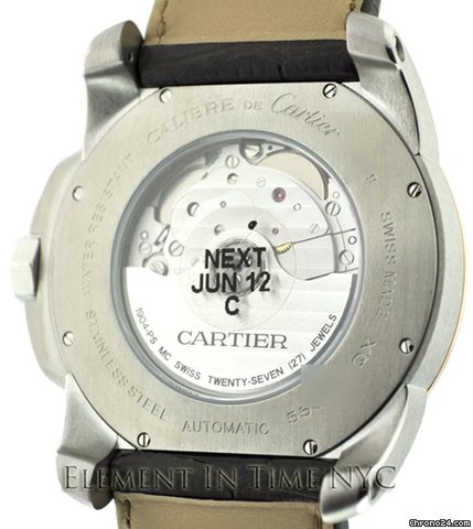 replica Cartier Calibre De Cartier Steel/ 18k Pink Gold Bezel  W7100011 WATCHES 1 