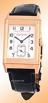 Jaeger-LeCoultre Gent's 18K Rose Gold  Reverso Duo Dual Time Zone Strapwatch [On Hold]