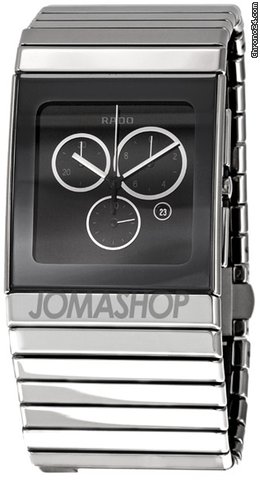 Rado Ceramica Chronograph Black Dial Mens Watch R21824152