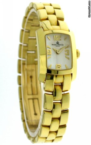 replica Baume & Mercier Hampton Milleis Small Ladies Watch 18K gold M0A08239 WATCHES 1 