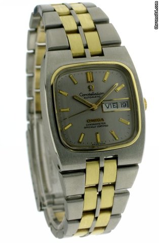 replica Omega Constellation Chronometer gold stahl steel Day Datum WATCHES 1 