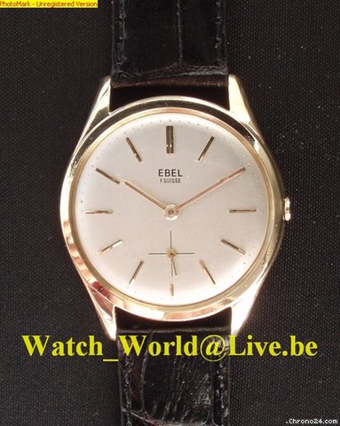 Ebel Rare Classical solid 18ct gold, extra thin MINT
