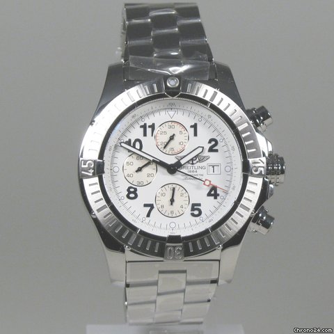 Breitling Chronograph SUPER AVENGER, 48,4 mm, Stahl,  Neu/Ungetragen