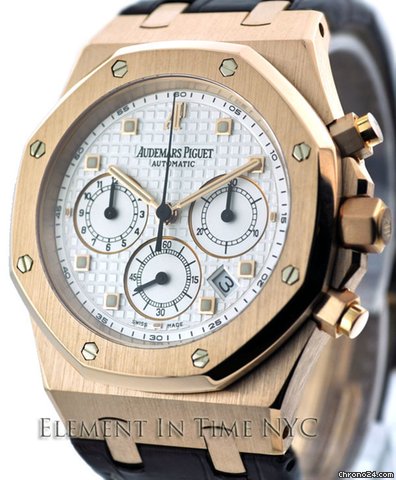 Audemars Piguet Royal Oak Chronograph 18k Rose Gold 26022