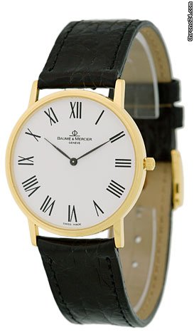 Baume & Mercier Gent's 18K Yellow Gold  &  Classima Strapwatch