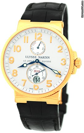 Ulysse Nardin Gent's 18K Rose Gold  Maxi Marine Chronometer Strapwatch