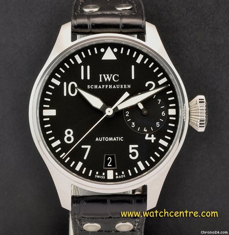 IWC Stainless Steel Black dial Big Pilot B&P IW500401