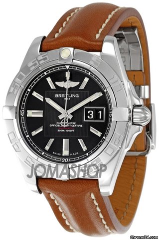 Breitling Galactic 41 Black Dial Mens Watch A49350L2-BA07BRLD