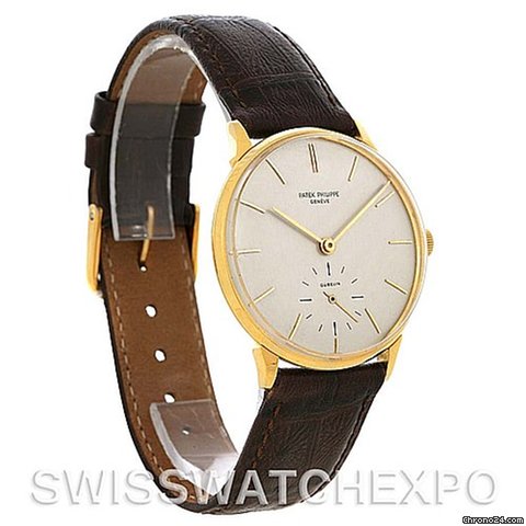 replica Patek Philippe Calatrava Vintage 18k Yellow Gold 3420 Year 1967 Watch WATCHES 1 