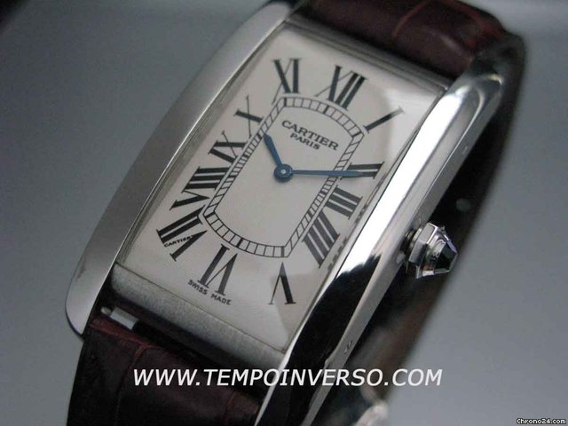 Cartier TANK AMERICAINE PLATINIUM "COLLECTION PRIVEE" full set