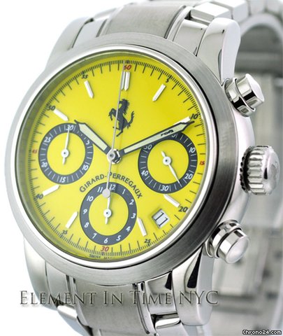 Girard Perregaux Ferrari Chronograph Yellow Dial 8020