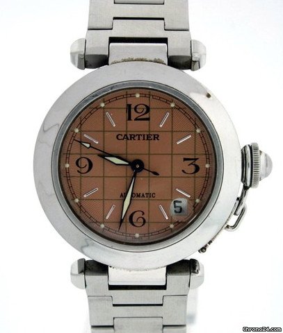 replica Cartier Pasha C Mid-Size W31074M7 Pre-owned WATCHES 1 