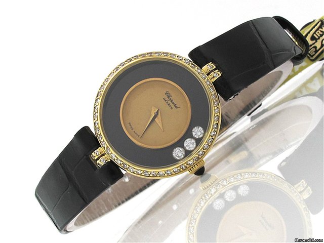 Chopard Damen "HAPPY DIAMONDS" 750/-Gelbgold Handaufzug