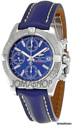 Breitling Chrono Galactic Blue Dial Mens Watch A13358L2-C776BLLD