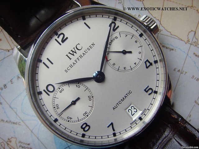 IWC 5001-07 PORTUGUESE 7 DAYS POWER RESERVE BOX PAPERS LIKE NEW