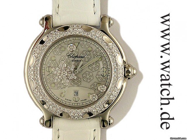 Chopard Happy Snow Flake Wei gold/Stahl 32mm