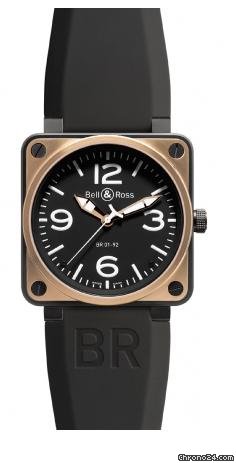 Bell & Ross BR 01-92 Pink Gold & Carbon NEU incl MWST mit Box + Papier